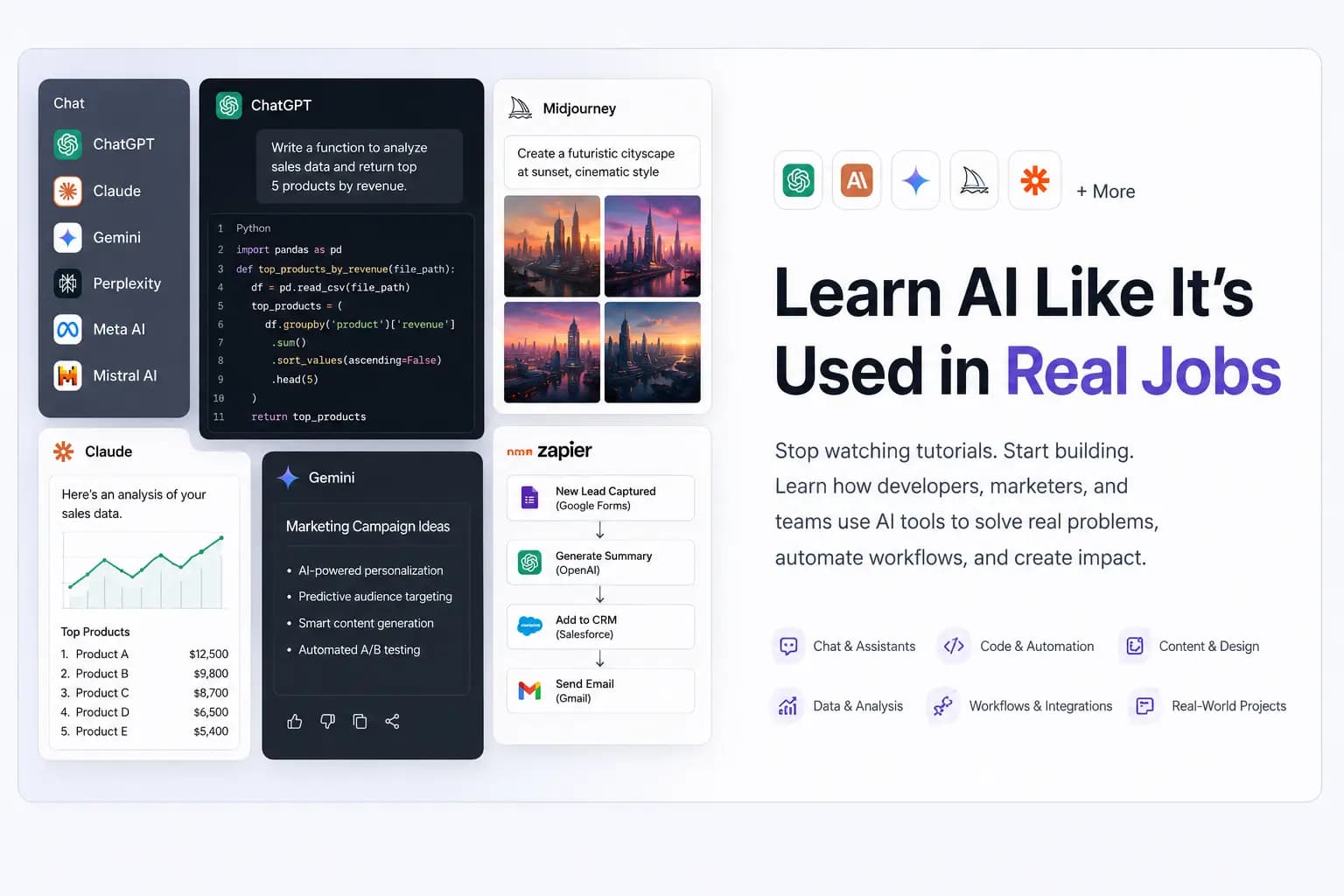 AI-powered development illustration